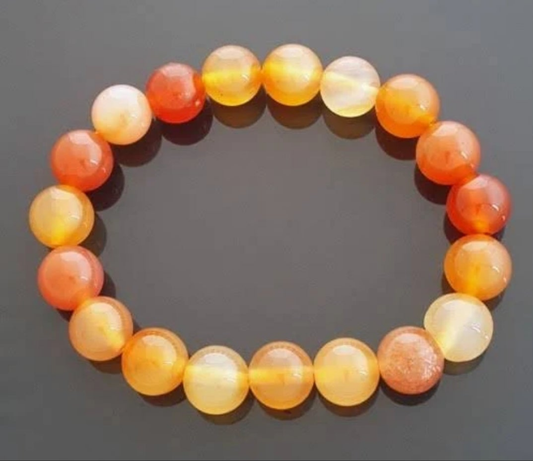 Natural Carnelian Bracelet 8mm
