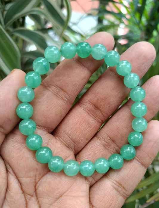 Natural Green Jade Bracelet 8mm