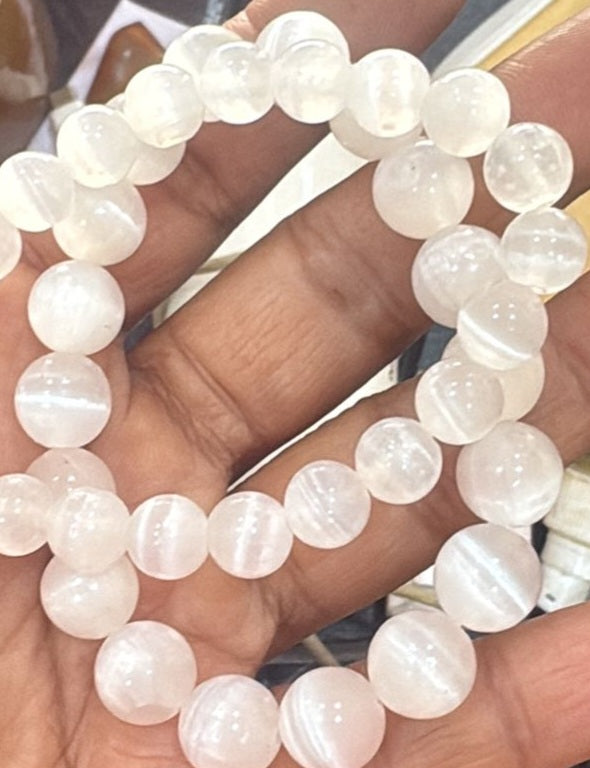 Pure Selenite Bracelet 8mm